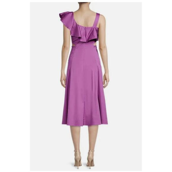 VERONICA BEARD Beilla One-Shoulder Midi Dress Size 16 NWT - Picture 3 of 14